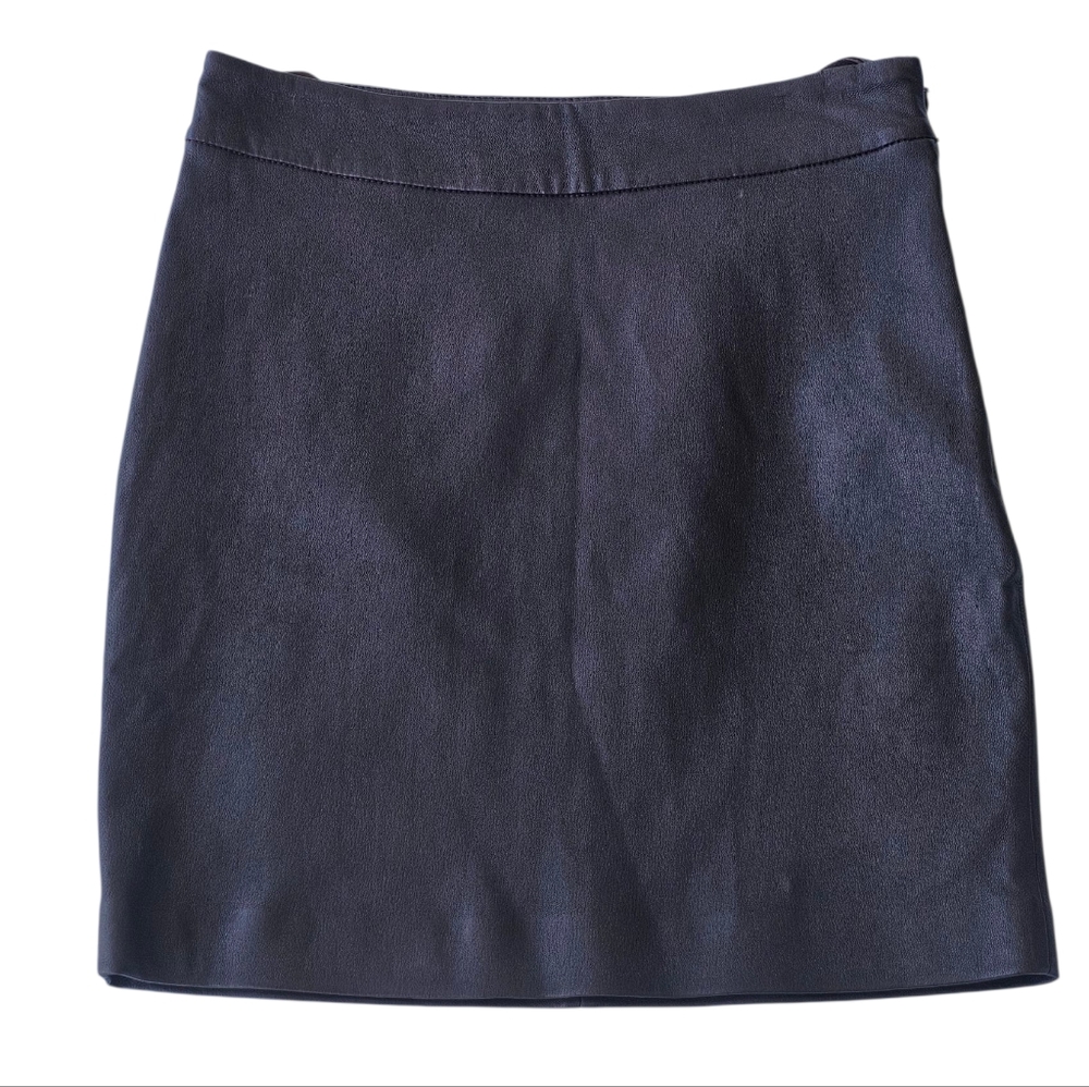T by Alexander Wang Mini Skirt - Women's Size 2 - Brown Leather